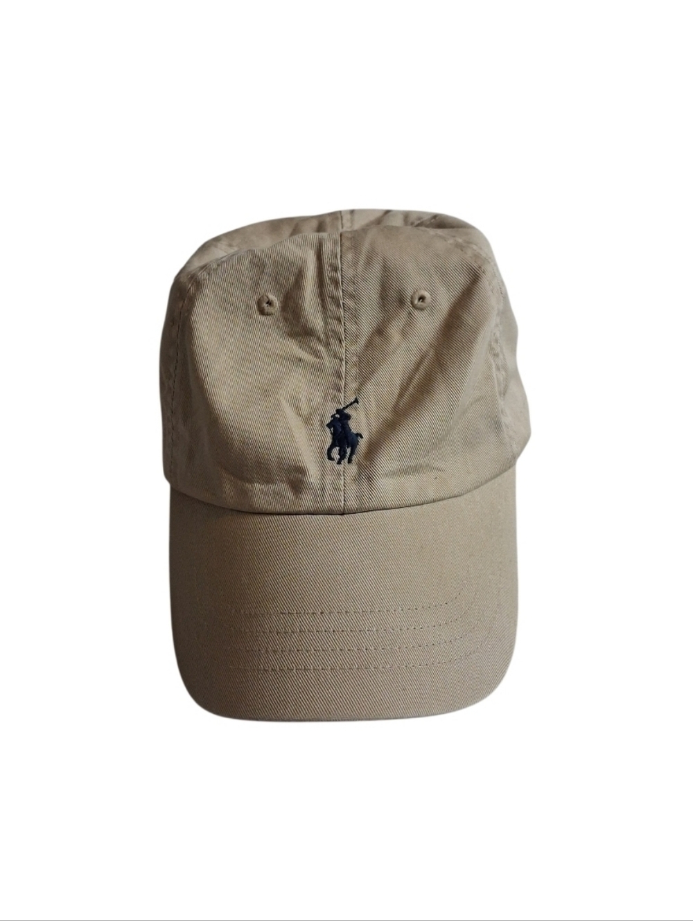 Polo Ralph Lauren Men's One Size Cotton Chino Adjustable Ball Cap Beige Blue